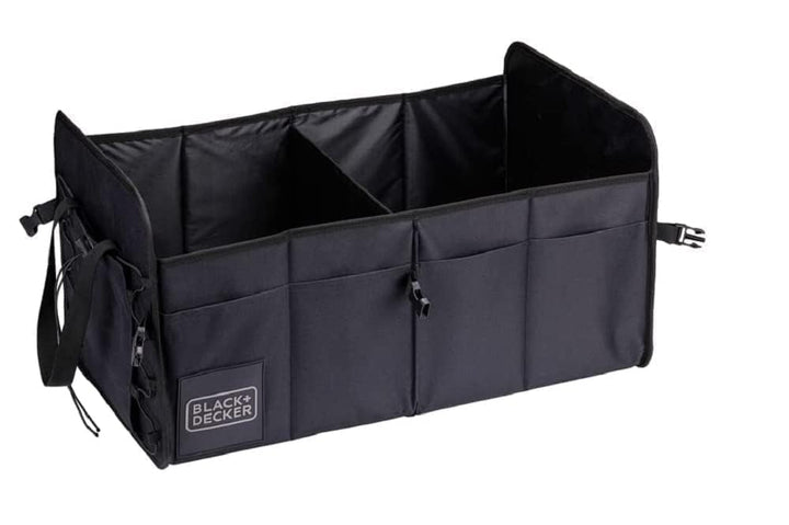 BLACK+DECKER Trunk Storage Box - 59 x 36 x 30 CM - 2 Fächer - zusätzliche Seitenfächer - mit Griffen