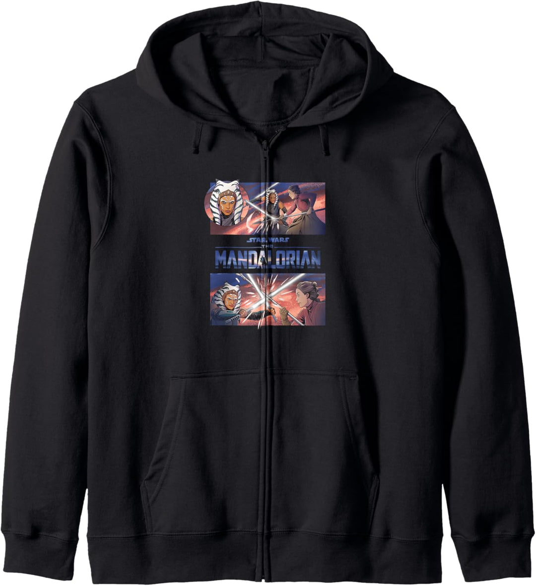 Star Wars: The Mandalorian Ahsoka Lightsaber Battle Panels Kapuzenjacke