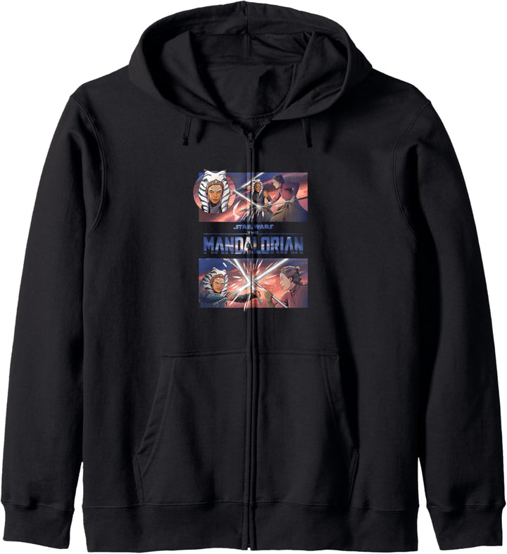 Star Wars: The Mandalorian Ahsoka Lightsaber Battle Panels Kapuzenjacke