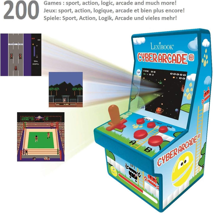 Lexibook Retro spielkonsole Cyber Arcade® 200 spiele, 2,8” LCD-Farbbildschirm JL2940