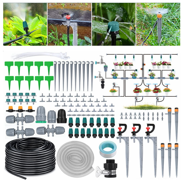 40M+2M Bewässerung Kit, 154PCS Tropfbewässerung Bewässerungssystem Automatische, Gartenbewässerung T
