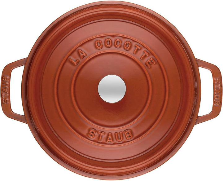 STAUB Gusseisen Bräter/Cocotte, Rund 28 cm, 6,7 L, , Zimt 28 cm, 6,7 L Zimt-Orange