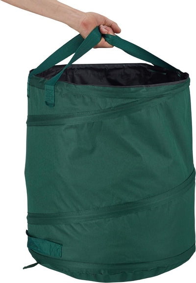 Relaxdays Laubsack selbstaufstellend, 3er-Set, Gartenabfallsack Pop-Up, 85L, Gartensack selbststehen