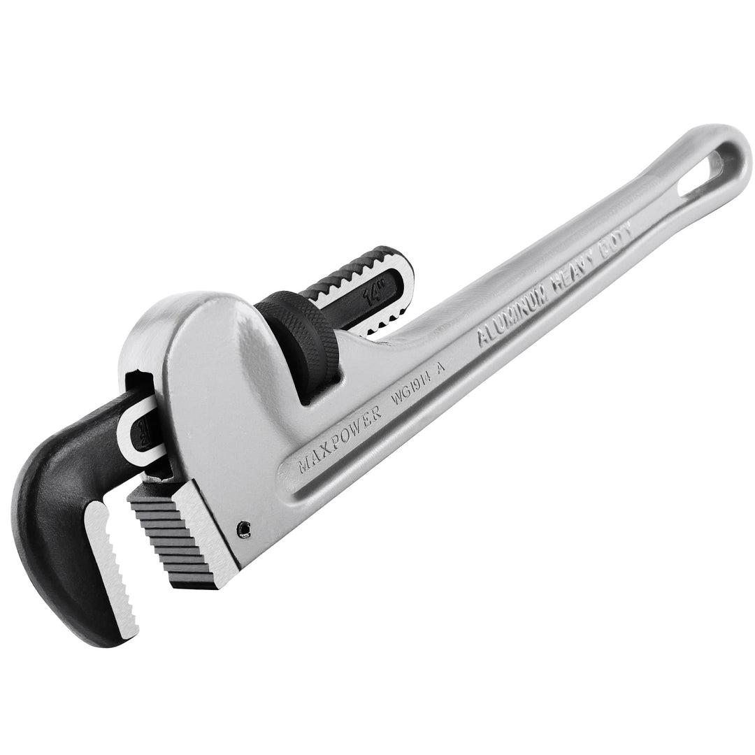 MAXPOWER 350mm Rohrzange 14 Zoll Verstellbarer Schraubenschlüssel, Extra breiter verstellbarer Schra