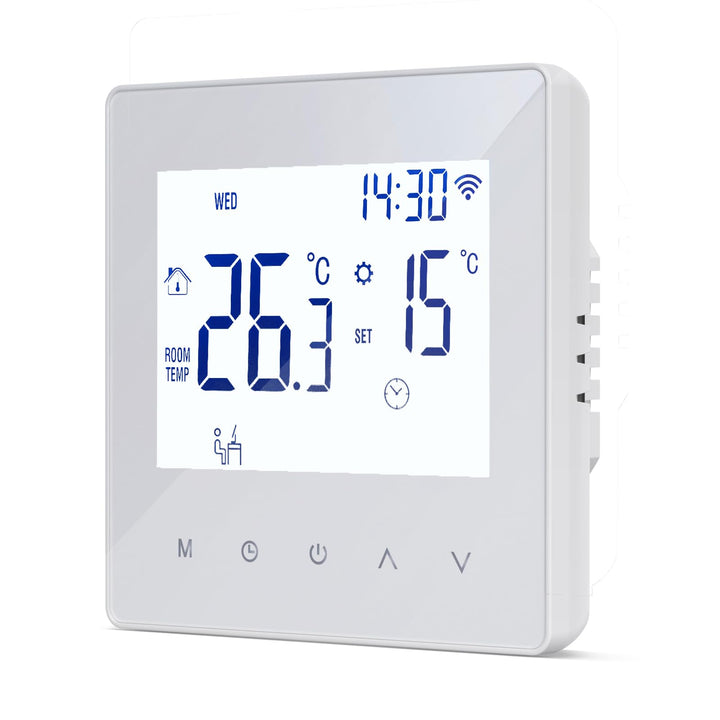 Decdeal WLAN Thermostat Raumthermostat für Wasser Fussbodenheizung,Programmierbar 230v LCD 3A Mit de