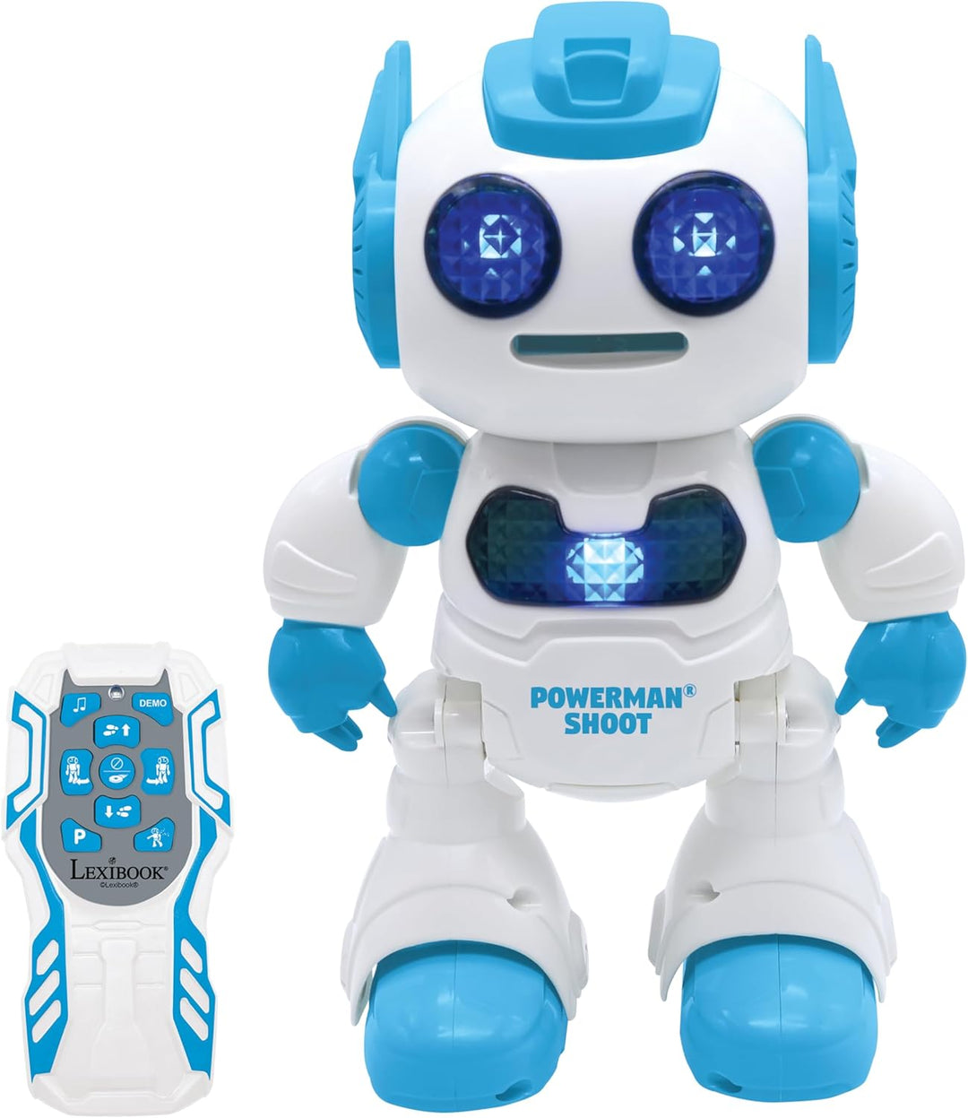 Lexibook, Powerman® Shoot - Mein erster Wurfscheibenroboter, Programmierbarer Ferngesteuerter Robote