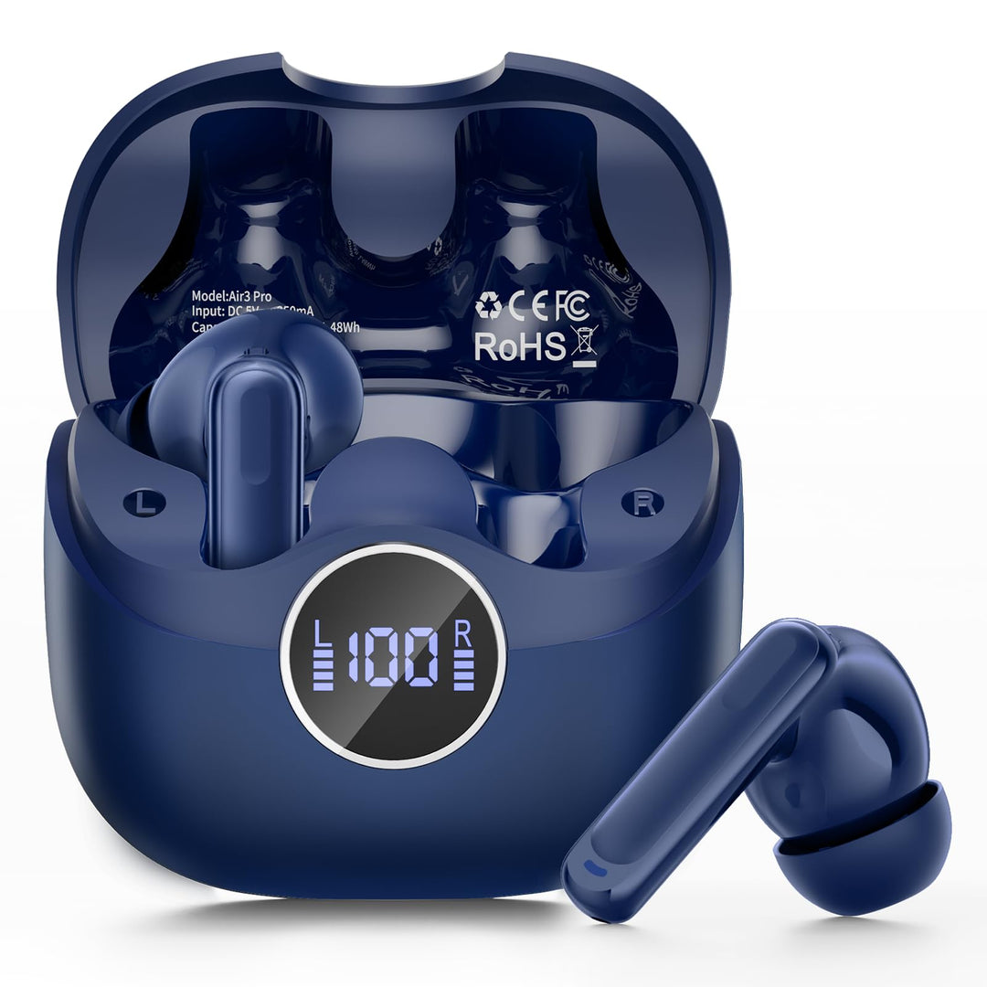 ANC Kopfhörer Kabellos Bluetooth, Bluetooth 5.4 Kopfhörer mit 8 EQ-Modu, -45 dB ANC Noise Cancelling