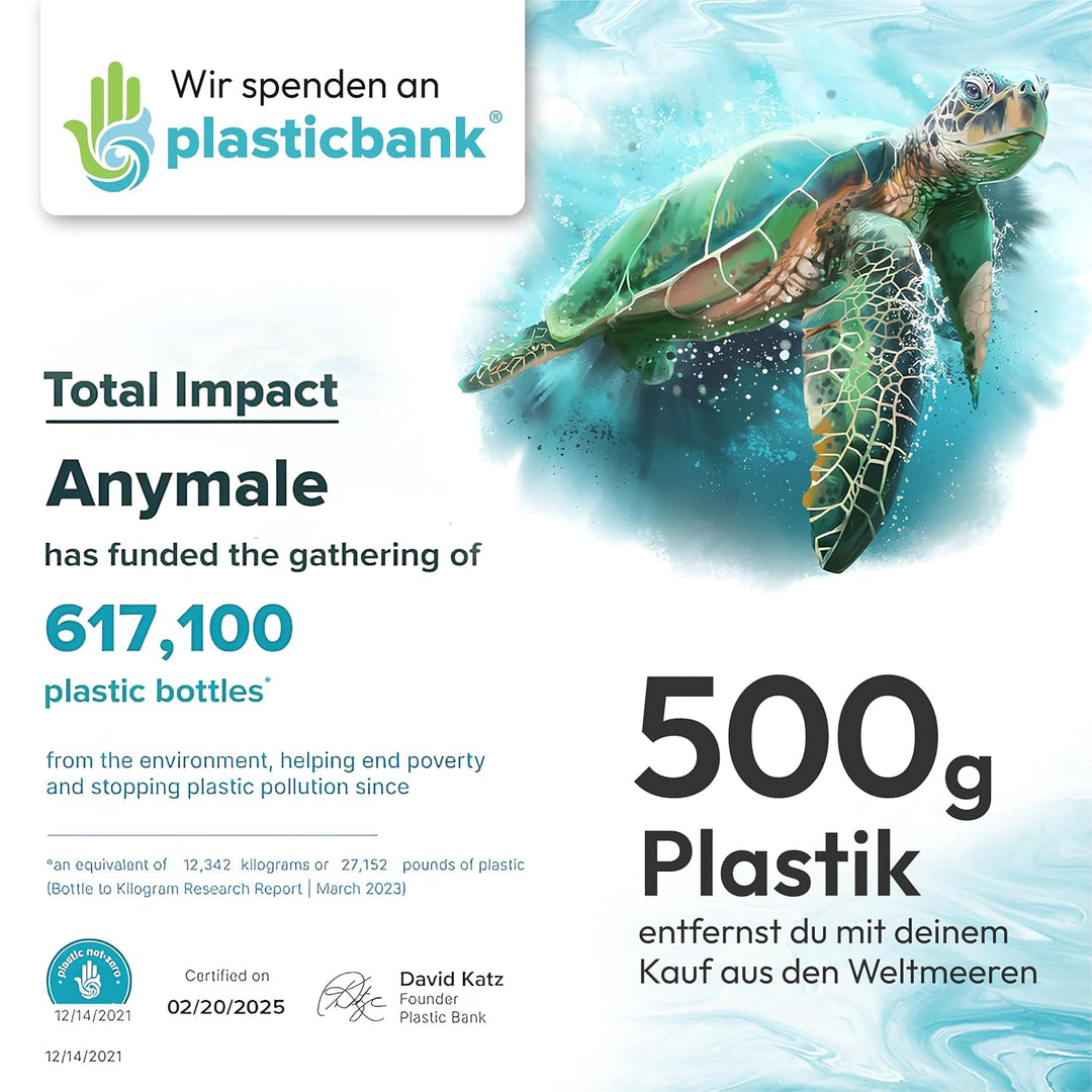 ANYMALE® Rasierhobel Rosegold Edition - inklusive 5 ASTRA Klingen - Plastikfreier Damen Rasierer aus