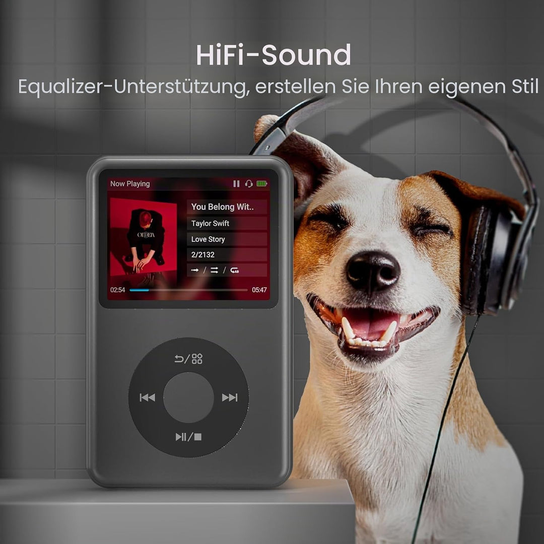 Innioasis Y1 Kinder MP3 Player - Zeitlose Klasse: 128 GB, Bluetooth, Video-Player, Hörbücher, FM-Rad
