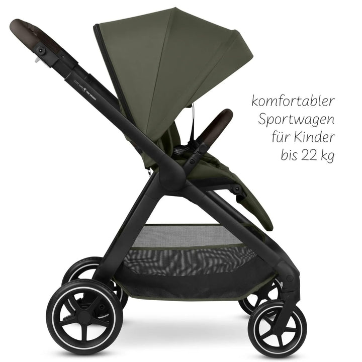 ABC Design City Life – Buggy & Sportwagen bis 22 kg, wendbare Sitzeinheit, Liegeposition, Teleskopsc