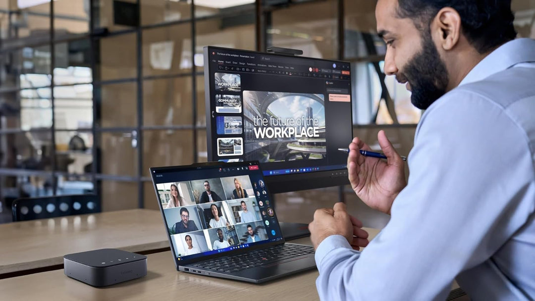 Lenovo Wireless Speakerphone 6000, Kabellos, Bluetooth 5.3, 8 Beamforming-Mikrofone, KI-Geräuschunte