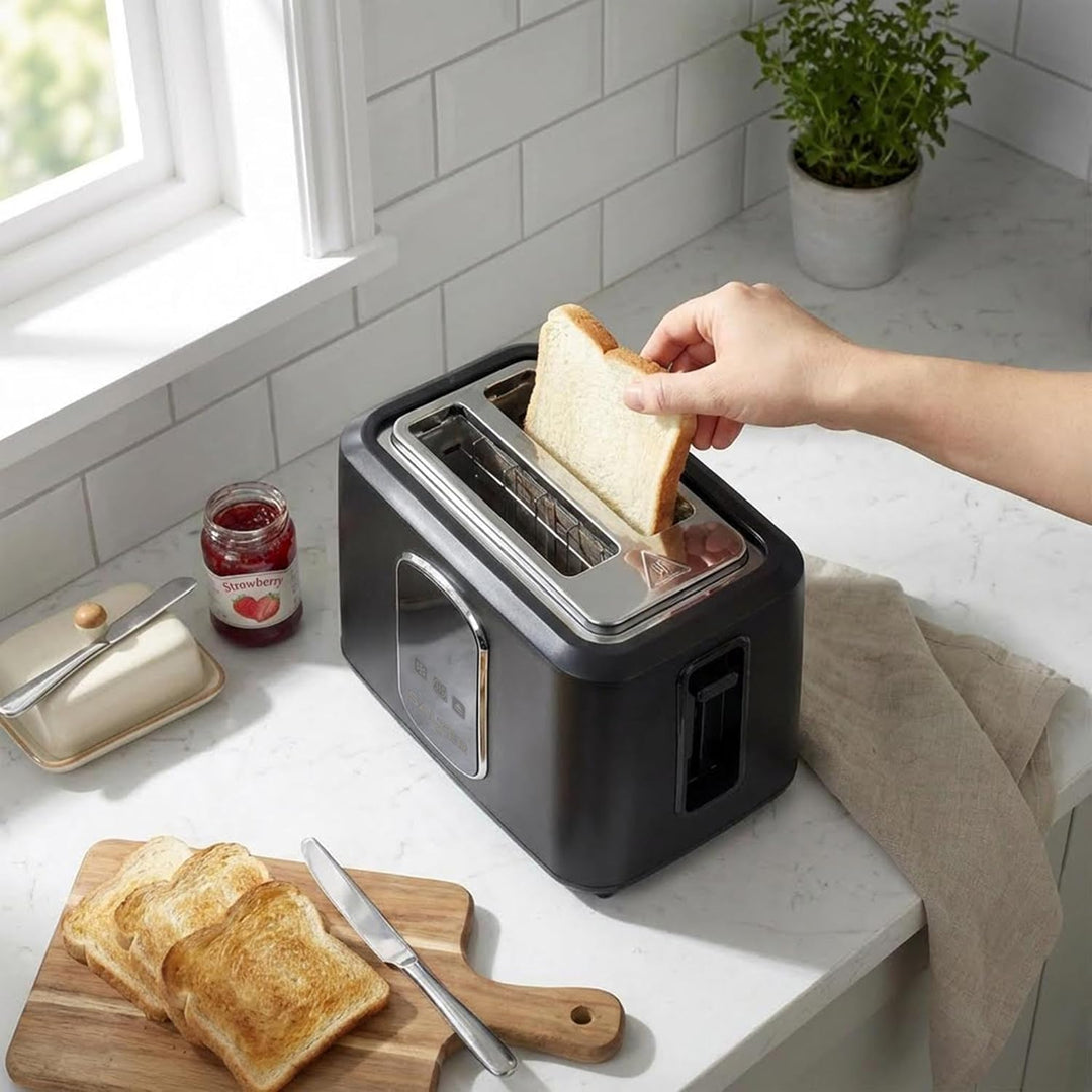 Salter Toast Rite 2-Scheiben Digitaler Toaster mit LED-Touch-Display – Präzise Bräunungssteuerung, i