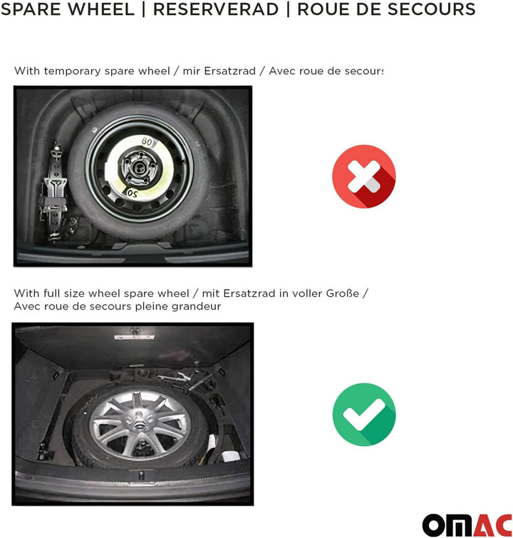 OMAC Kofferraumwanne Laderaumwanne kompatibel mit Hyundai i30 Schrägheck 2012-2016 TPE Schwarz