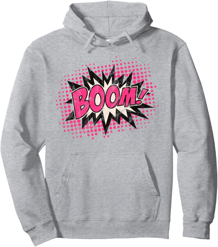 Boom, Comic, Explosion, Sprechblase, Vintage, Retro Pullover Hoodie