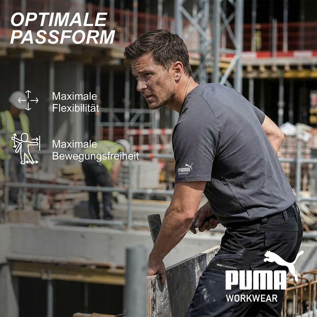 PUMA Workwear Herren Shirt aus 100% Baumwolle - Strapazierfähiges und atmungsaktives Gewebe - Bequem
