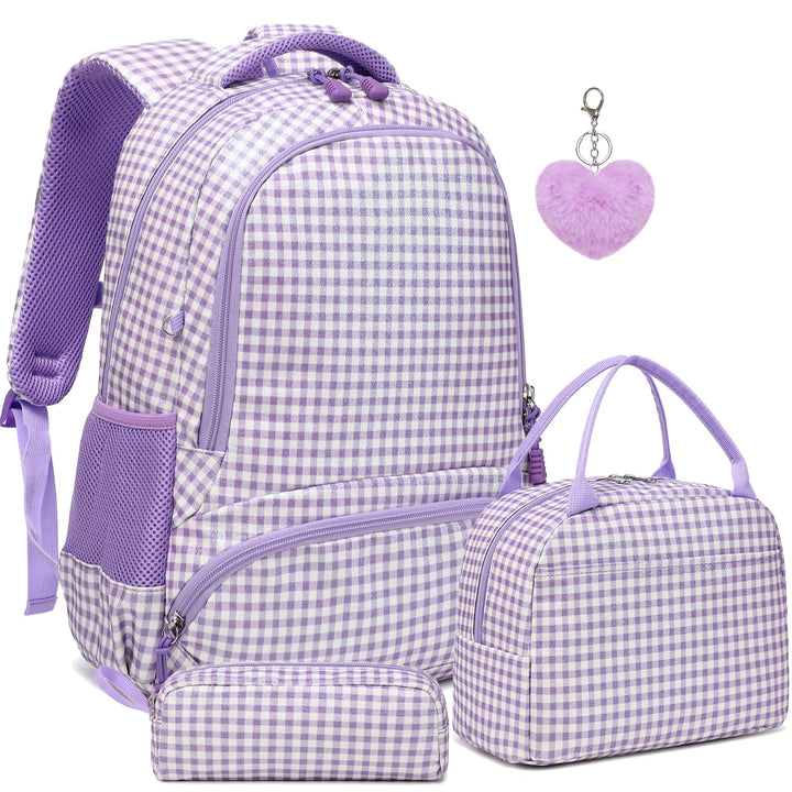 Schulrucksack Kinder Mädchen Grundschule Schultaschen Sets für Mädchen Kinderrucksack Daypack Gross