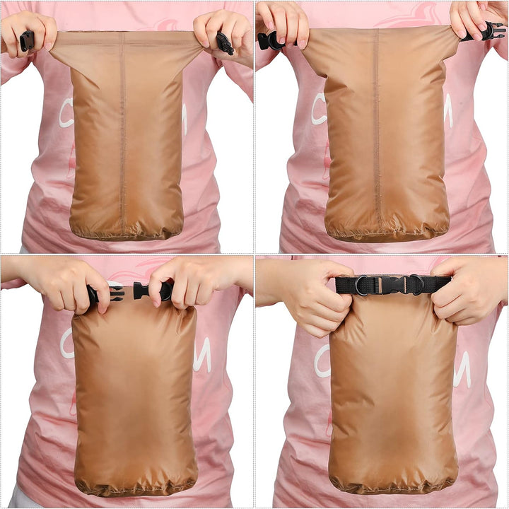 6 Stück wasserdichte Trockenbeutel Set Trockensack Leicht Luftdicht Packsack Set 20 L 15 L 10 L 8 L