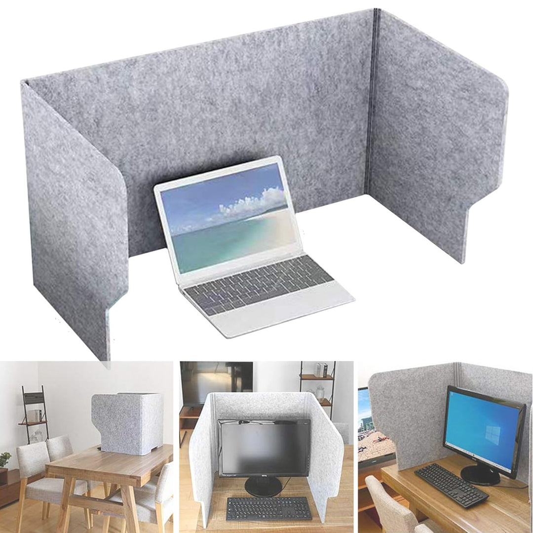 SAGIDAR Schreibtisch Trennwand Filz, Büro Desktop Schallwand 60/80/100cm, Table Divider Polyesterfas