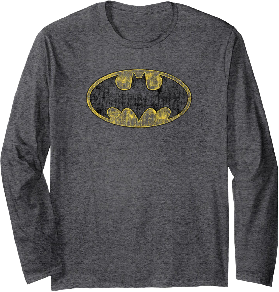 Batman Tattered Logo Langarmshirt