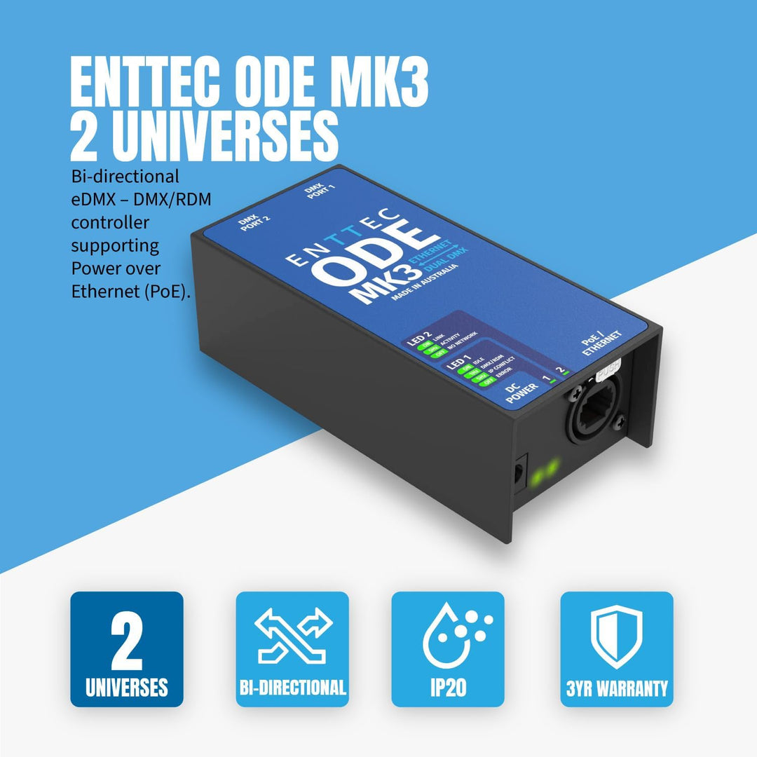 Enttec ODE Mk3 - DMX Steuersoftware