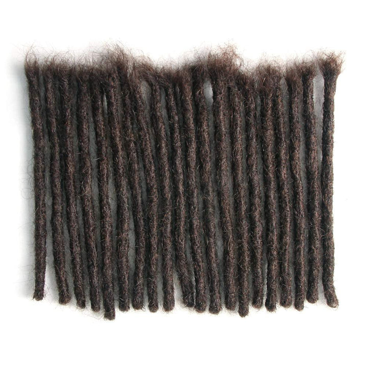 Echthaar Dreadlock Extensions 20 Stränge Handgemachte Crochet Echthaar Loc Extensions (8 Zoll, Breit