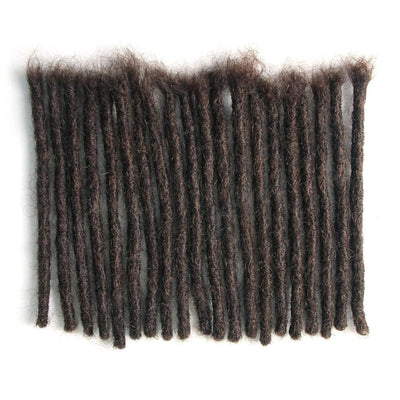 Echthaar Dreadlock Extensions 20 Stränge Handgemachte Crochet Echthaar Loc Extensions (8 Zoll, Breit