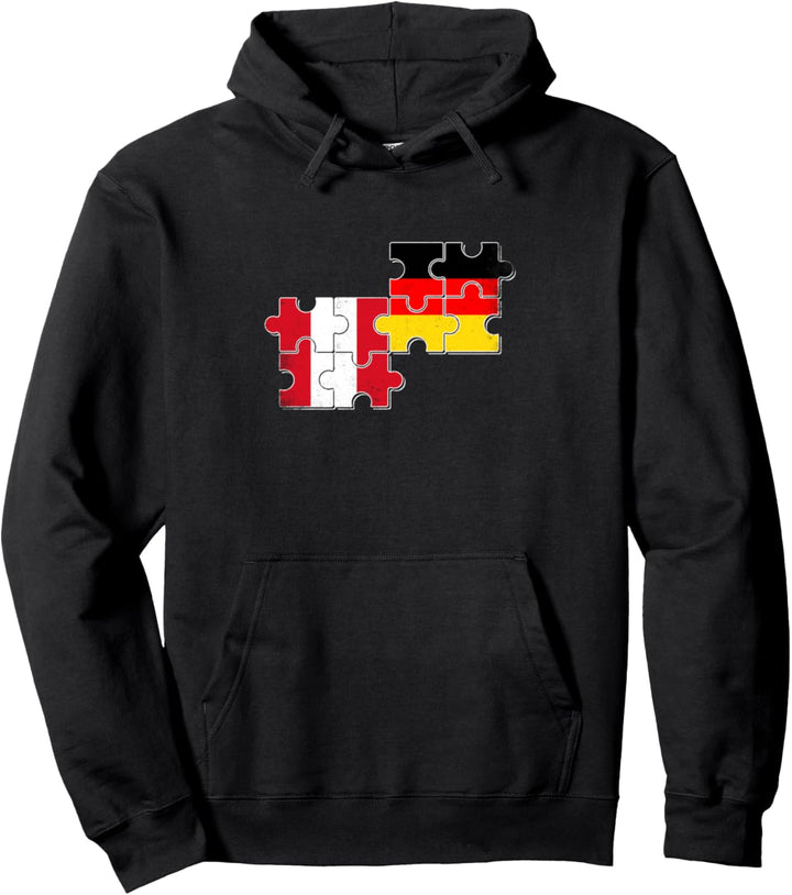 Peru Deutschland Flagge Deutsch Peruaner Pullover Hoodie