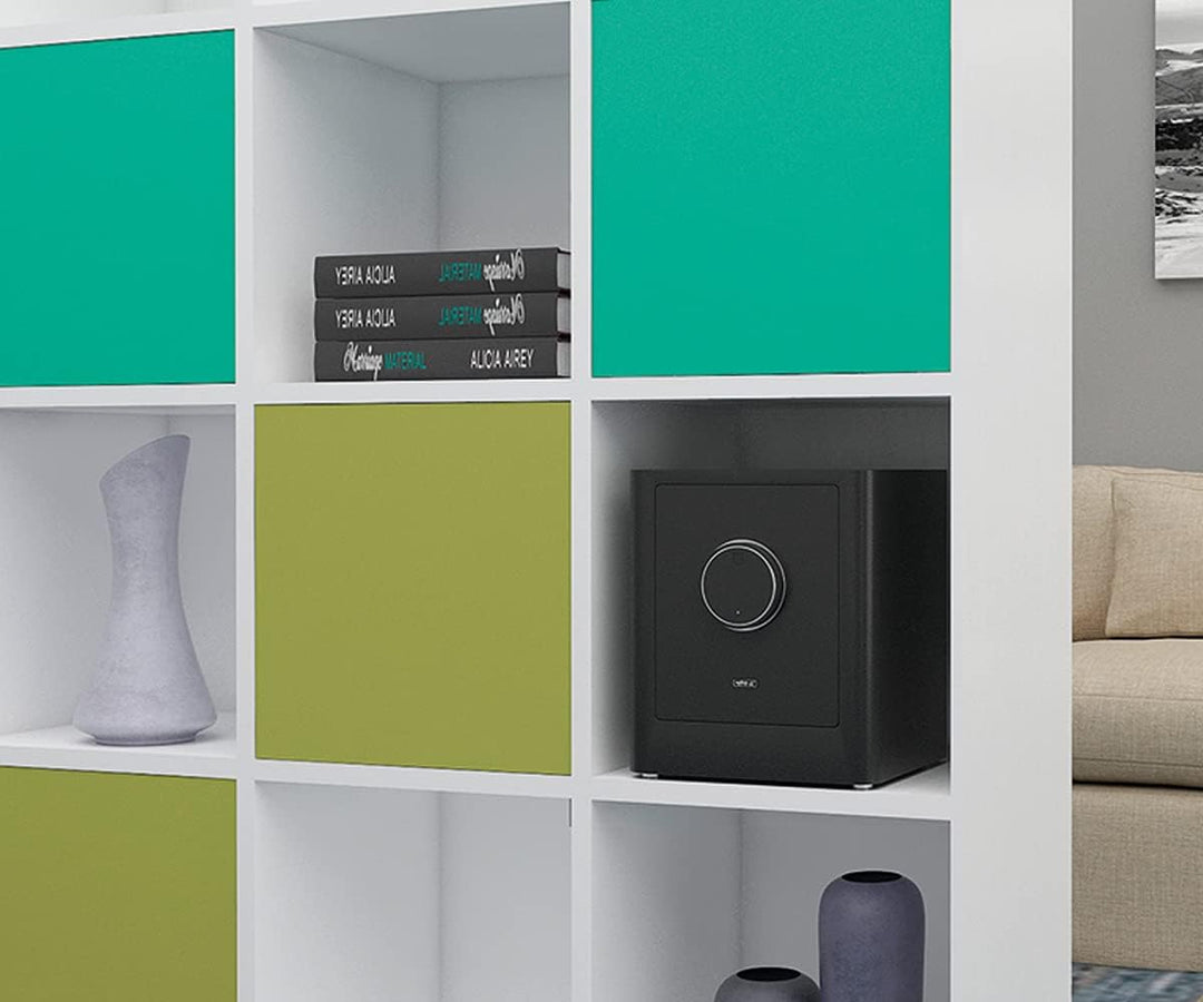 mySafe Premium 350 | elektronischer Schrank-Tresor | Zahlencode & Fingerscan | modernes Design | hoh
