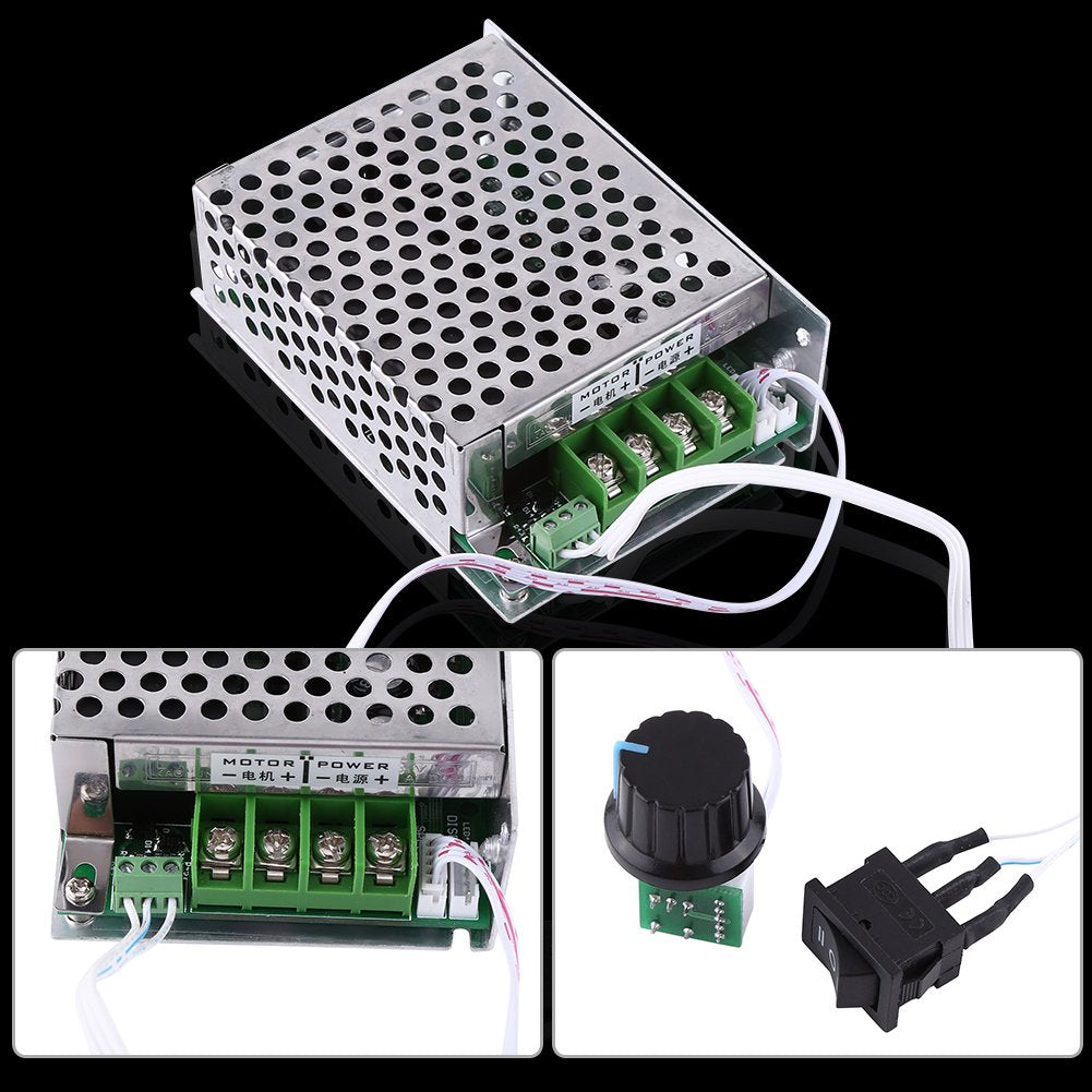 DC PWM Motor Controller Reversible 12V 24V 36V 40A Hochleistungs-Motor Drehzahlregler Schalter CCM6D