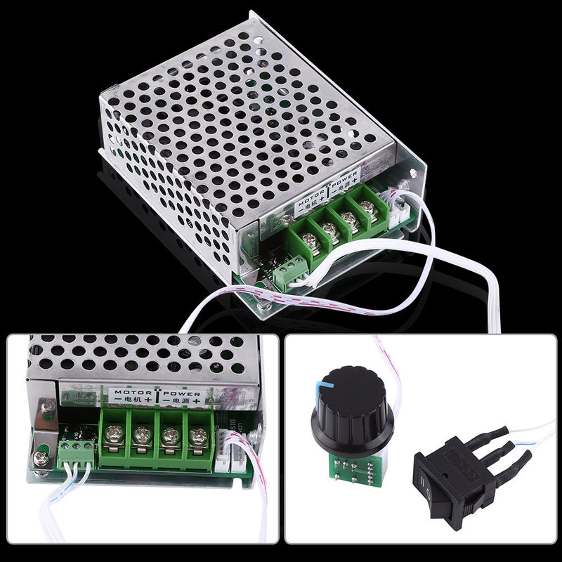 DC PWM Motor Controller Reversible 12V 24V 36V 40A Hochleistungs-Motor Drehzahlregler Schalter CCM6D