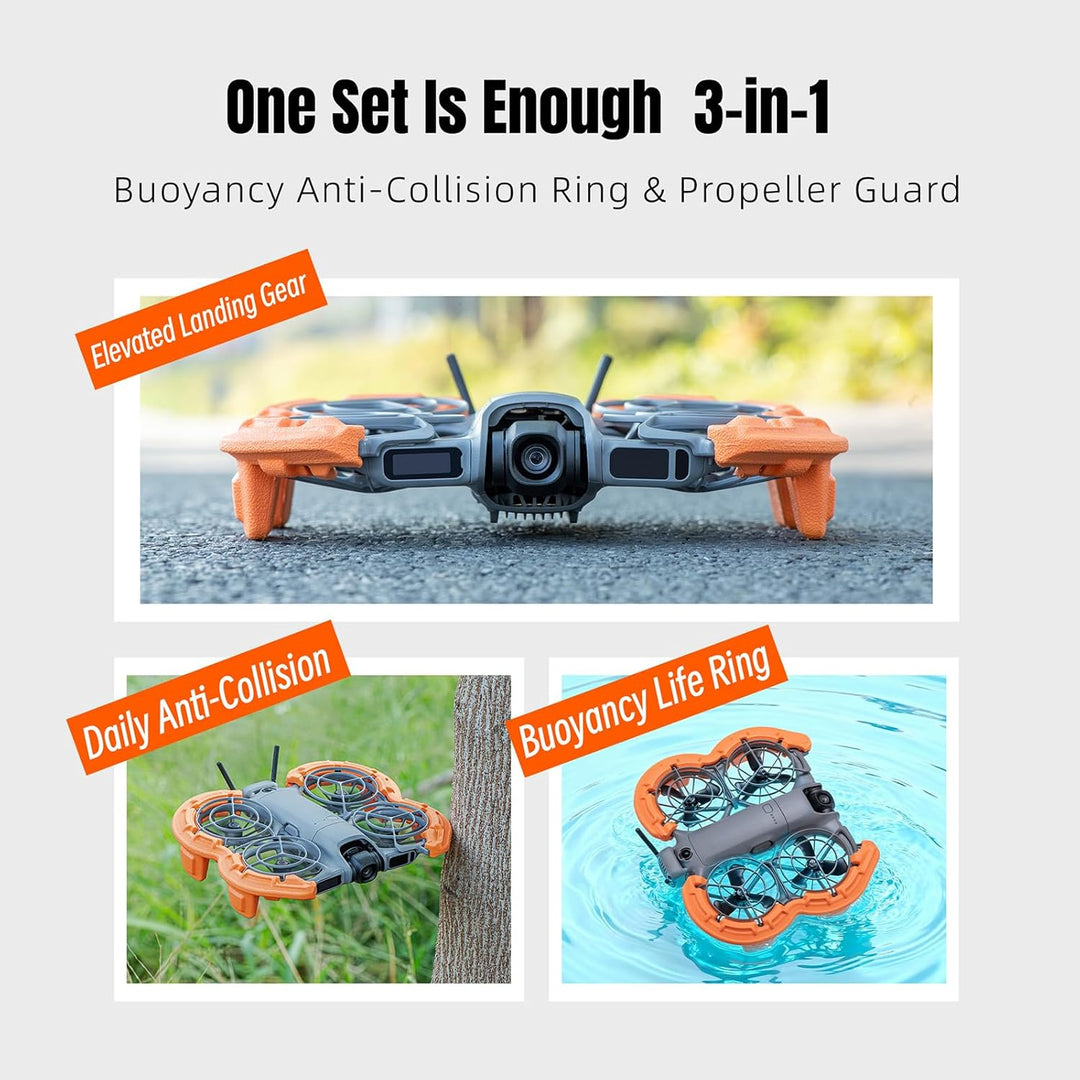 Propeller Schutz für DJI Neo 2 Zubehör, 3-IN-1 Schwimmend Propellerschutz Höhenerhöhende Abdeckung A