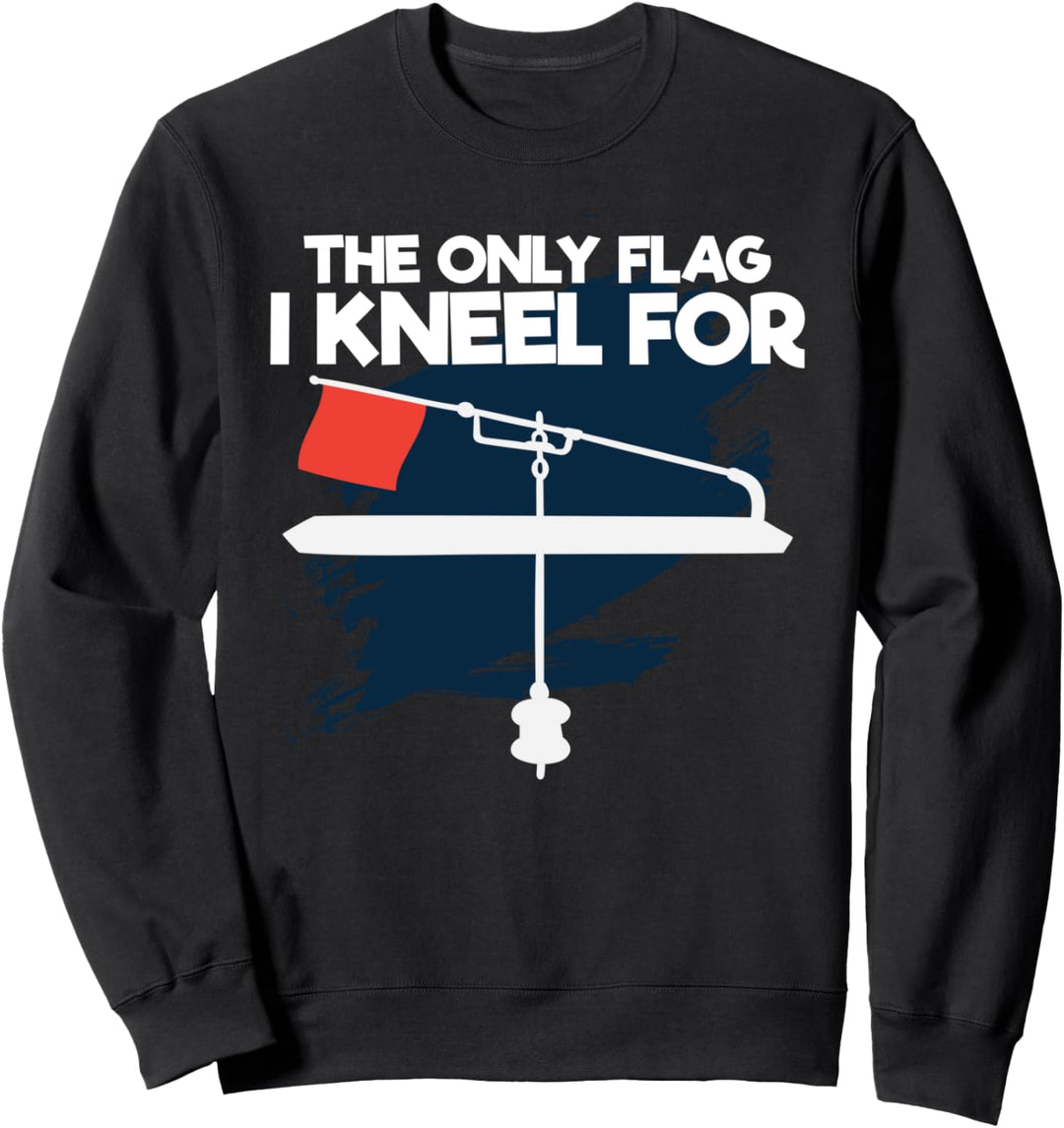 Lustige Eisfischer Kurze Ruten Vintage Angeln Geschenke Sweatshirt