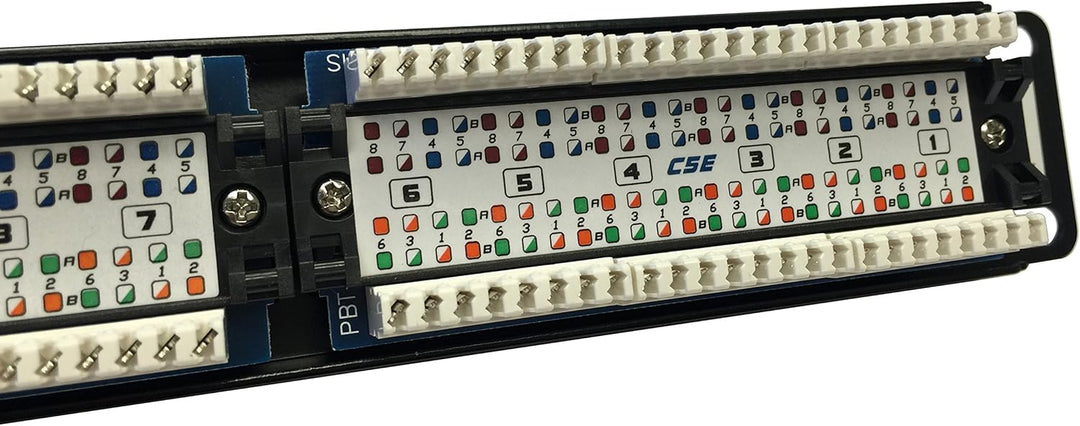 Equip Cat5e Patch Panel 48, 3 cm (19 Zoll) 1HE (24-Port, RJ45) schwarz