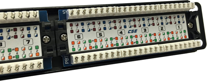 Equip Cat5e Patch Panel 48, 3 cm (19 Zoll) 1HE (24-Port, RJ45) schwarz