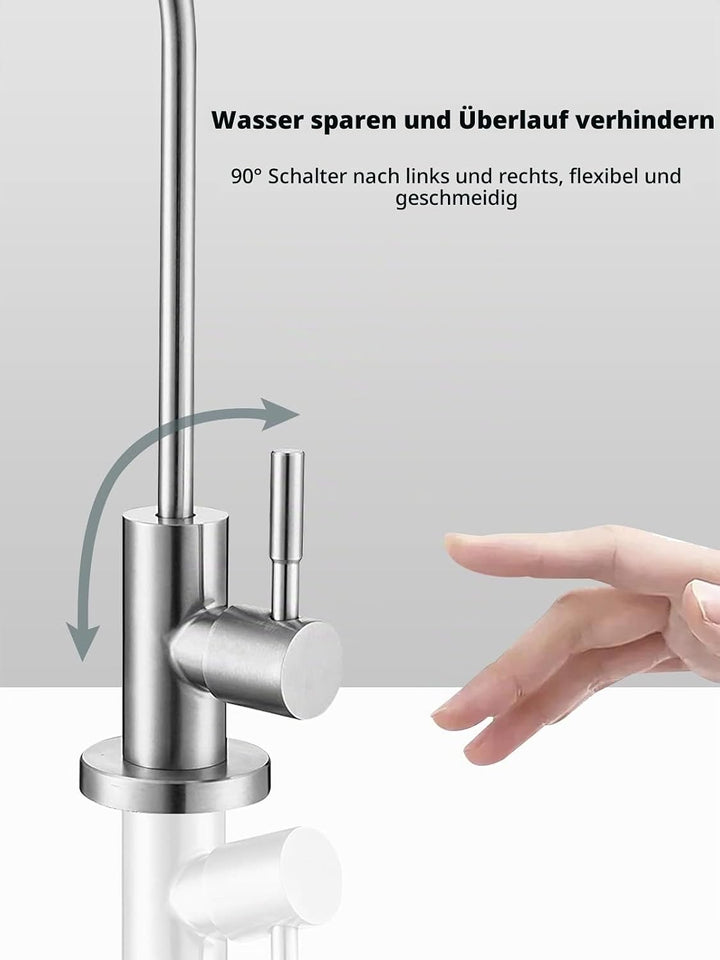 Trinkwasserhahn, einfach zu installierender Spülbecken-Wasserfilter-Wasserhahn, bleifreier Umkehrosm