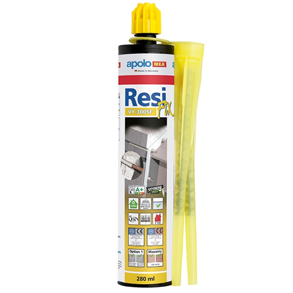 MEA Verbundmörtel ResiFIX VY 300 SF Styrolfrei, Option 1 Zulassung