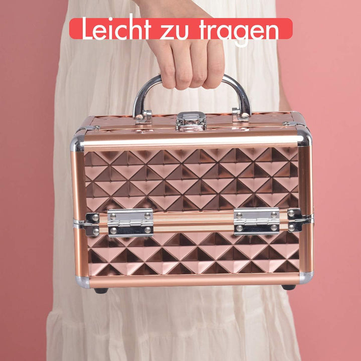 DREAMADE Kosmetikkoffer Mini, Schminkkoffer Make-up Multikoffer, Beauty Case, Make-up Box Kosmetikka
