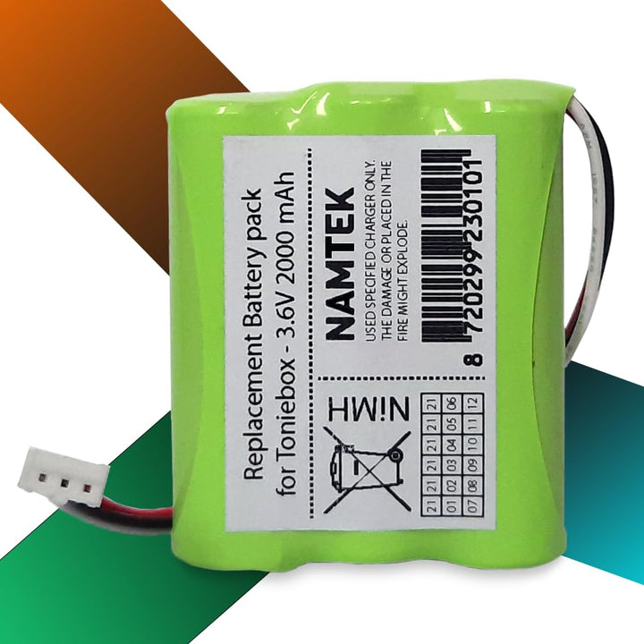 Namtek Ersatzakku - Toniebox Akku Ersatz 50AA5S - Akku-Pack für Toniebox/Ersatzbatterien Tonie Box L