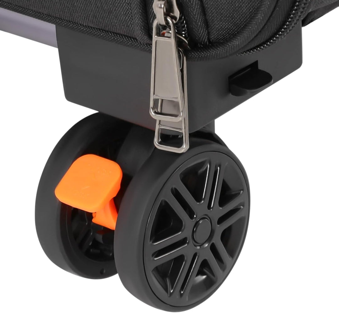 Transportbox mit Rollen für Hunde & Katze, Faltbare Katzentransportbox, Hundetransportbox mit atmung