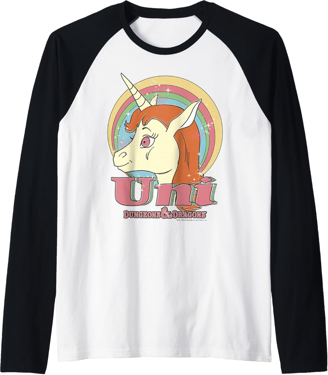 Dungeons &amp; Dragons Uni Rainbow Profile Raglan