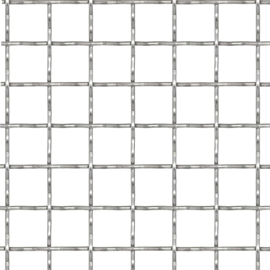 vidaXL Gittermatte Edelstahl 50x50 cm 11x11x2 mm Streckmetall Wellengitter 50 x 50 cm, 50 x 50 cm