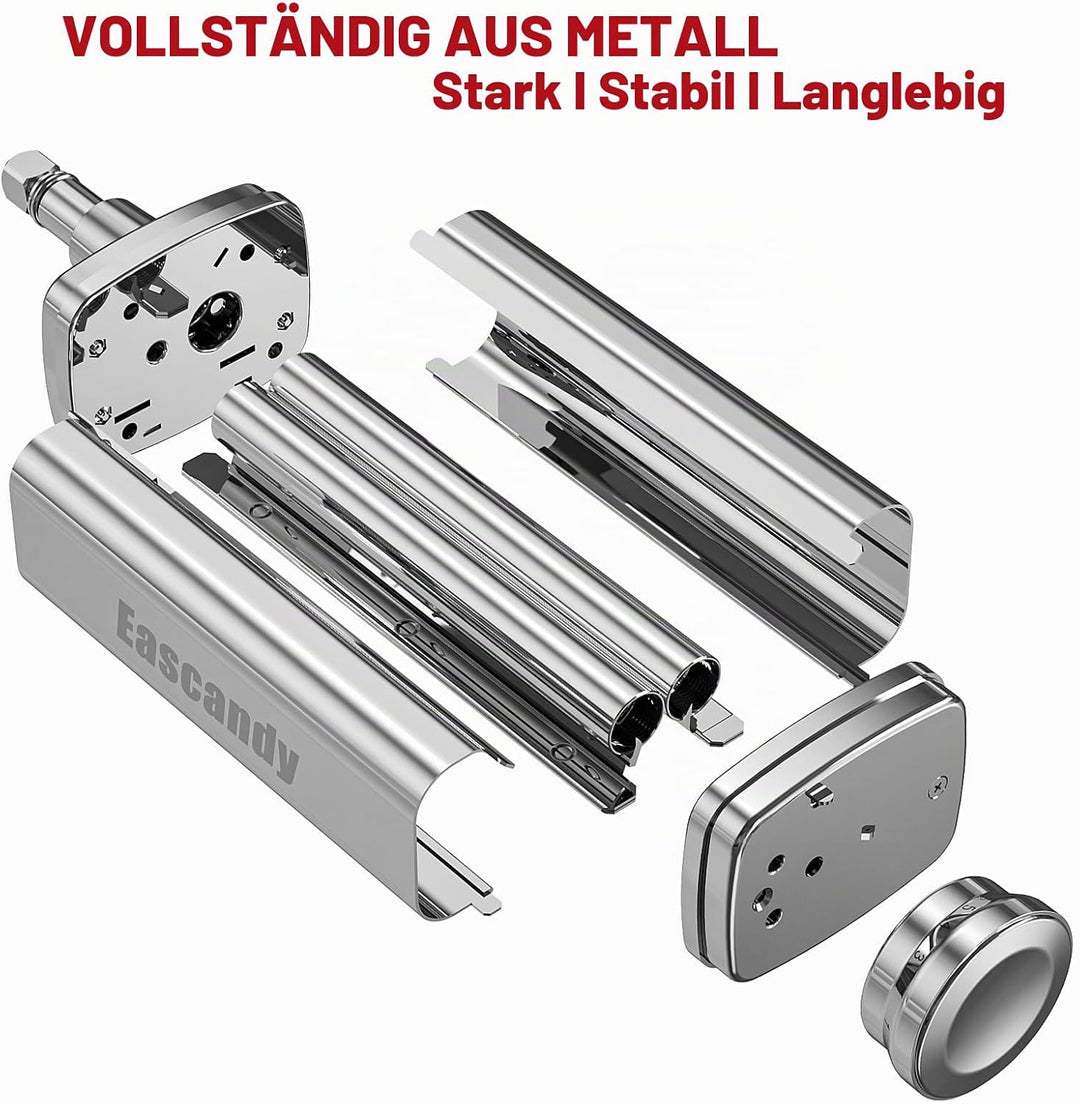 Nudelwalz-Aufsatz für Kenwood Mixer | Edelstahl-Nudelmaschinen-Aufsatz kompatibel mit kMix Küchenmas