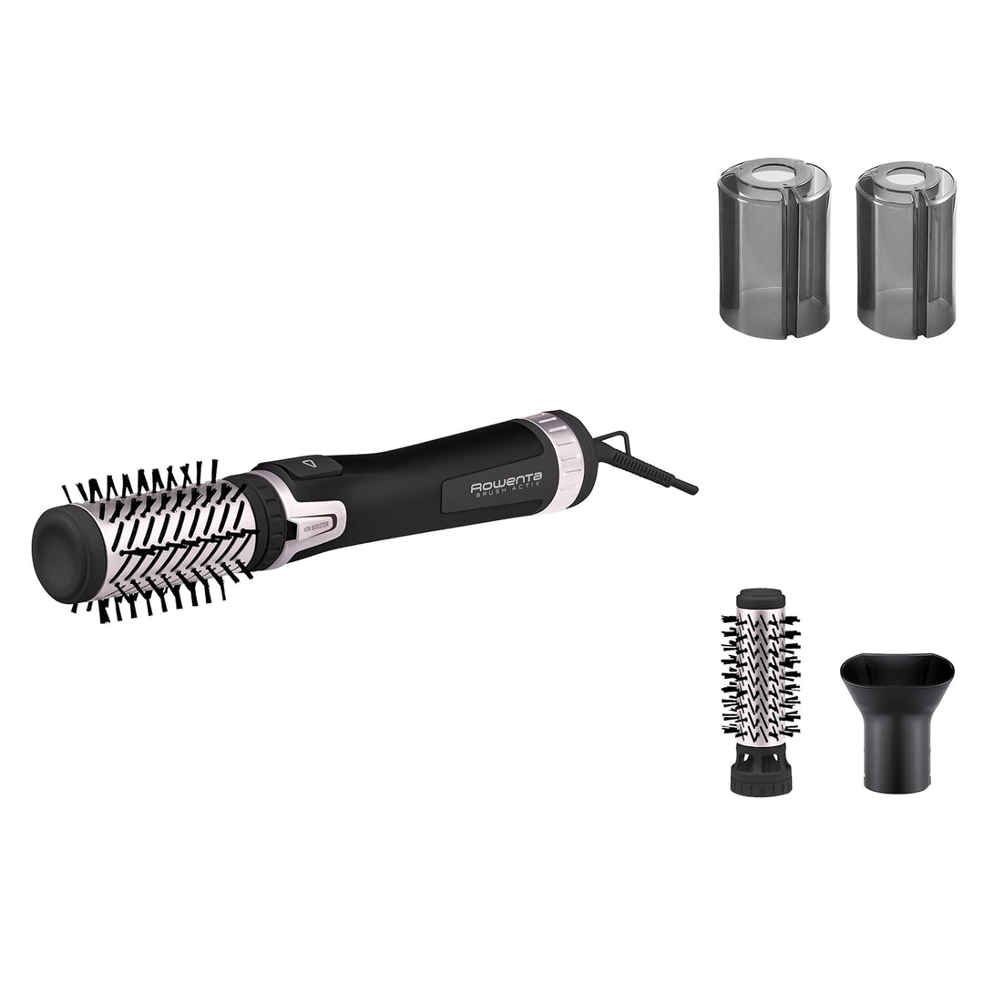 Rowenta CF9550 Brush Activ' Dry & Style Warmluftbürste, 2-in-1 Warmluft + rotierender Aufsatz, Recht