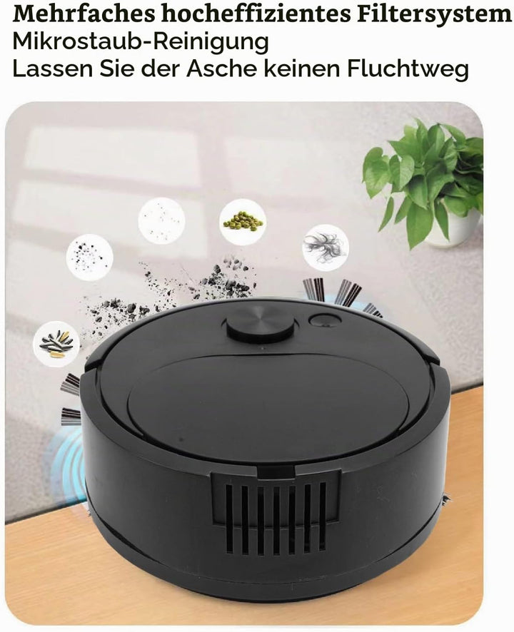 Roboter Staubsauger, USB Lade Mini Smart Kehrroboter, Wischroboter Staubsauger für Holzböden, Fliese