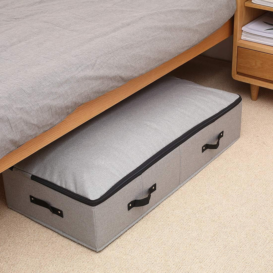 iwill CREATE PRO Grosse, robuste Unterbett-Aufbewahrungsbox mit Reissverschluss Deckel, starre, robu