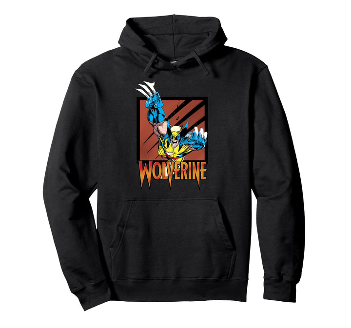 Marvel X-Men Wolverine Leaping Portrait Pullover Hoodie