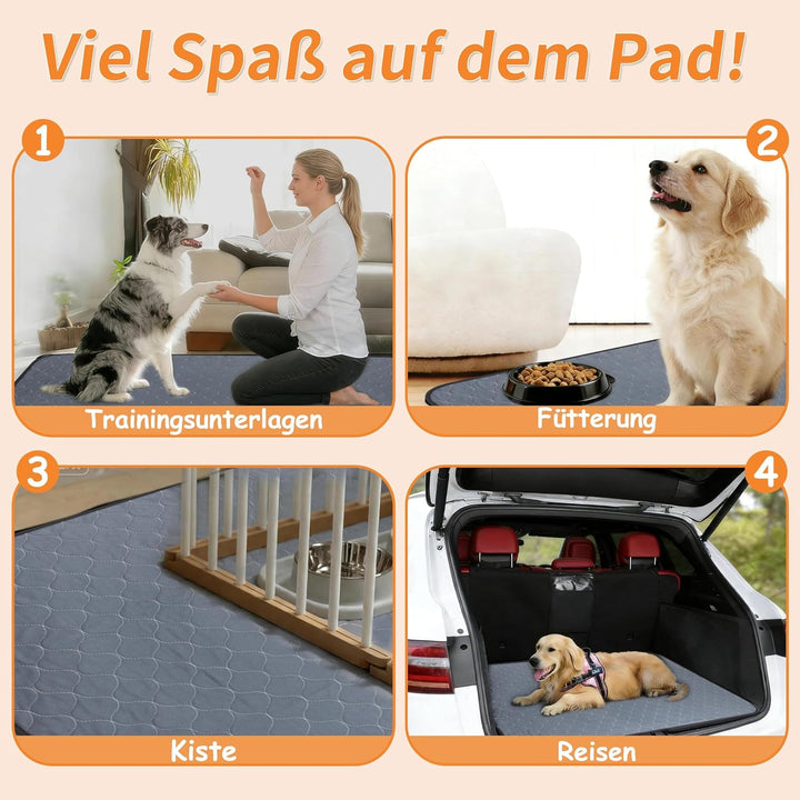 Bunlitent Wiederverwendbare Hundematten 5er Set (46x61 cm) – Waschbare Haustier-Urinunterlage Schnel