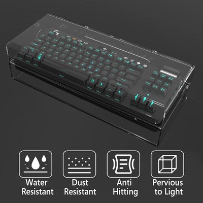 Geekria Tenkeyless TKL Tastatur-Staubschutz, klare Acryl-Tastatur-Abdeckung für 80% kompakte 87-Tast