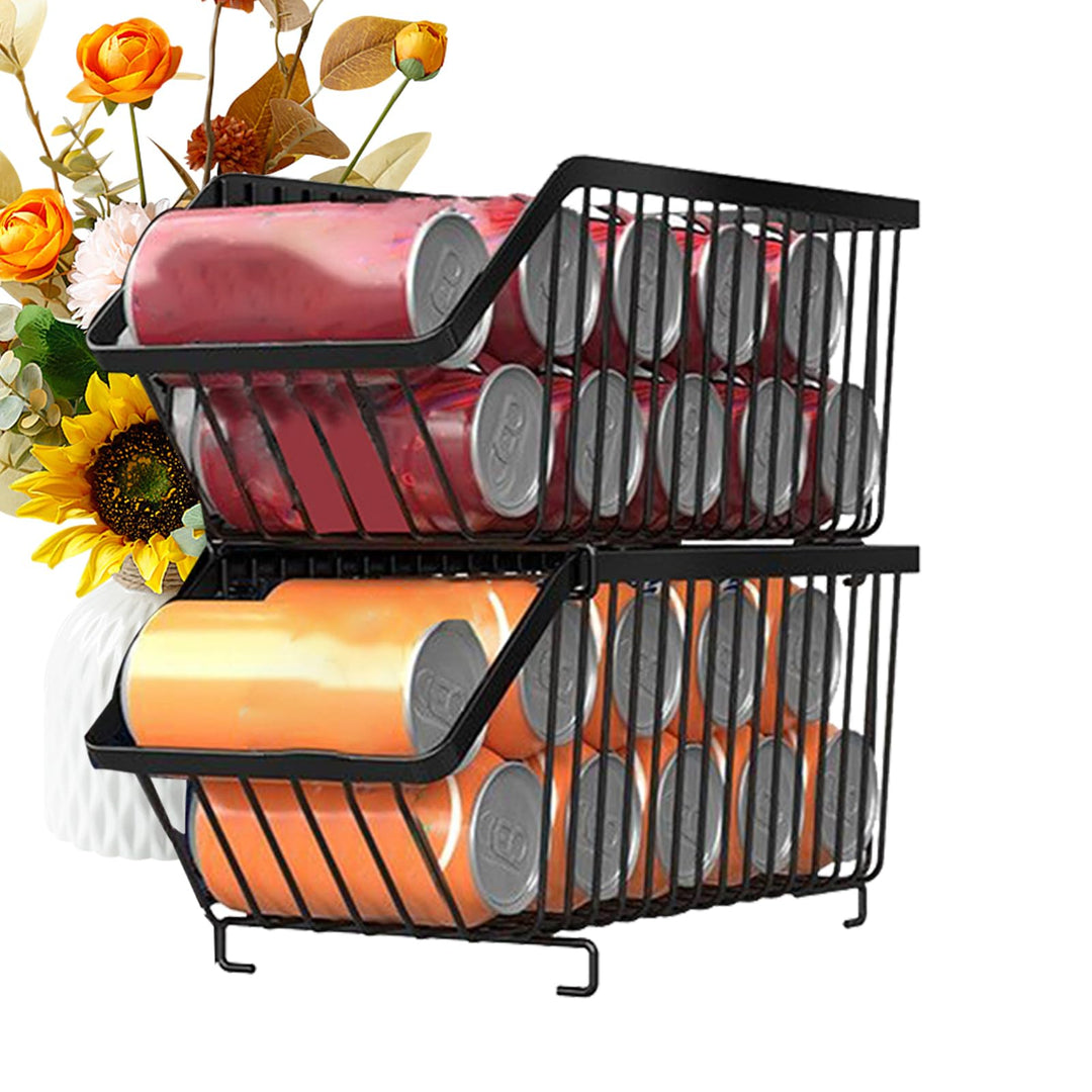 Dosenregal-Organizer, stapelbarer Eisen-Spender, robustes Dosenregal, platzsparendes Design, ideal f