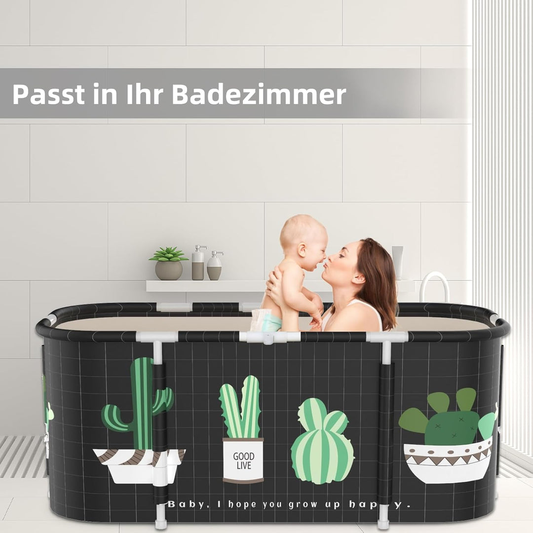 Sinbide Faltbare Badewanne, installieren und tragbare abnehmbare Badewanne, Geeignet für Erwachsene